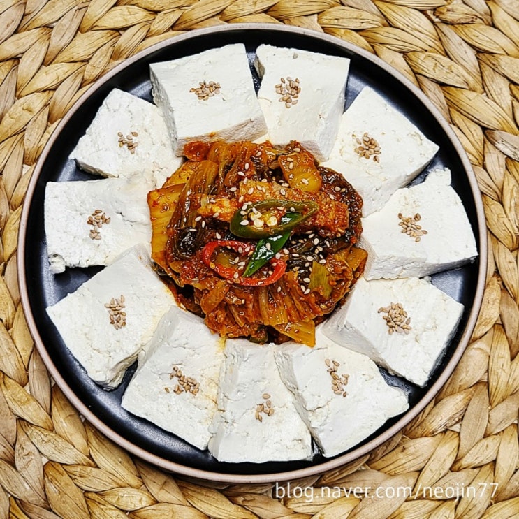 Jinny's집밥레시피 두부김치 만들기 볶음김치와 두부는 최고지 Jinny's집밥레시피 두부김치 만들기 볶음김치와 두부는 최고지