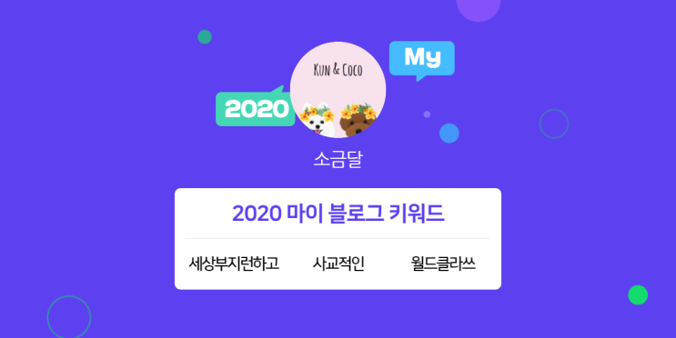  [2020 마이블로그 리포트] 한 눈에 보는 올해 내 블로그 데이터!