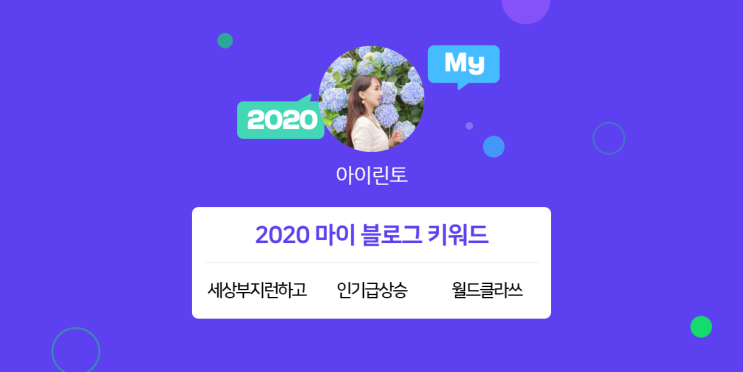 [2020 마이블로그 리포트] 한 눈에 보는 올해 내 블로그 데이터!