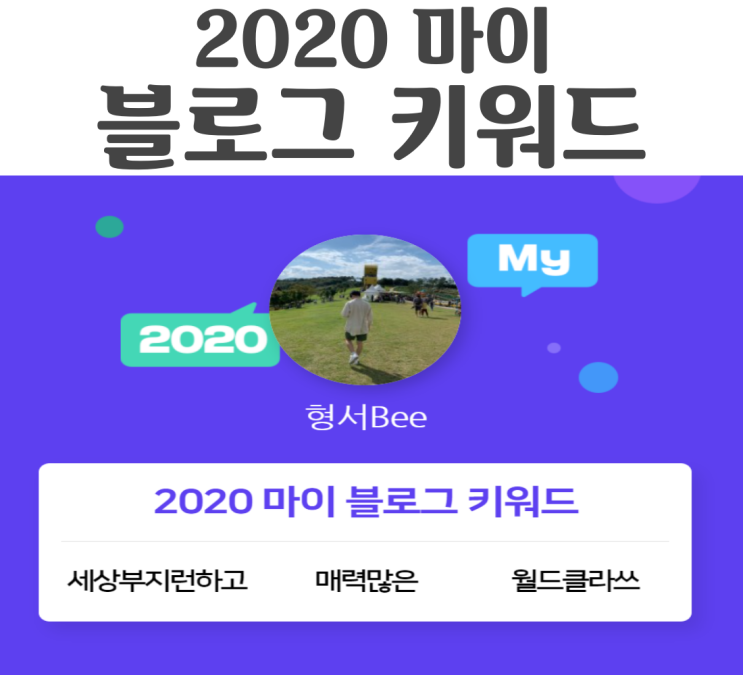  [2020 마이블로그 리포트] 한 눈에 보는 올해 내 블로그 데이터!