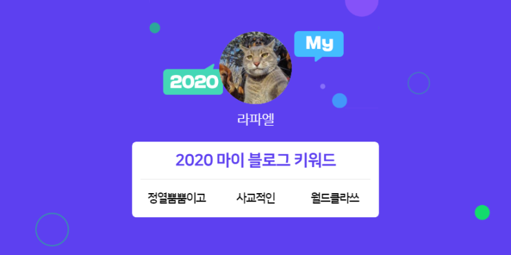  [2020 마이블로그 리포트] 한 눈에 보는 올해 내 블로그 데이터!