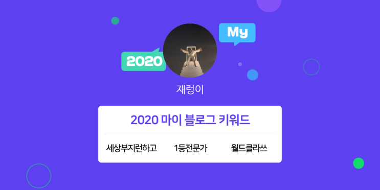  [2020 마이블로그 리포트] 한 눈에 보는 올해 내 블로그 데이터!