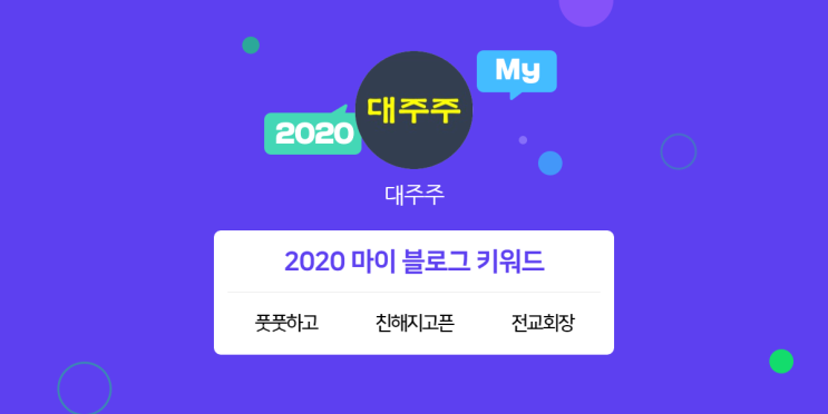  [2020 마이블로그 리포트] 한 눈에 보는 올해 내 블로그 데이터!