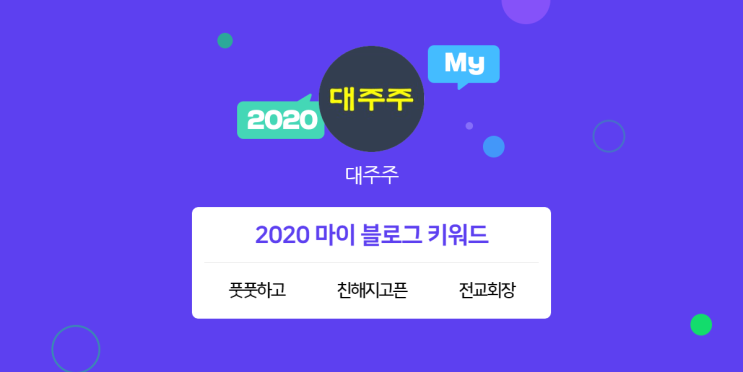 [2020 마이블로그 리포트] 한 눈에 보는 올해 내 블로그 데이터!