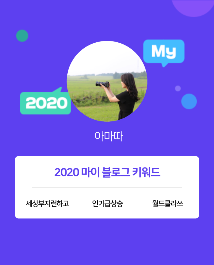  [2020 마이블로그 리포트] 한 눈에 보는 올해 내 블로그 데이터!