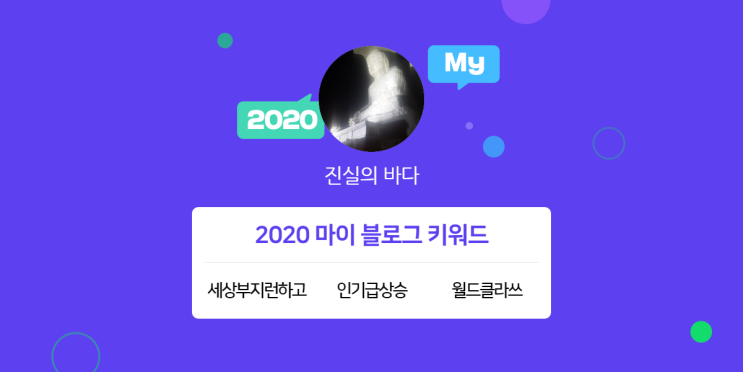  [2020 마이블로그 리포트] 한 눈에 보는 올해 내 블로그 데이터!