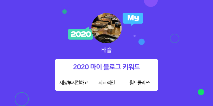  [2020 마이블로그 리포트] 한 눈에 보는 올해 내 블로그 데이터!