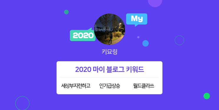 [2020 마이블로그 리포트] 한 눈에 보는 올해 내 블로그 데이터!