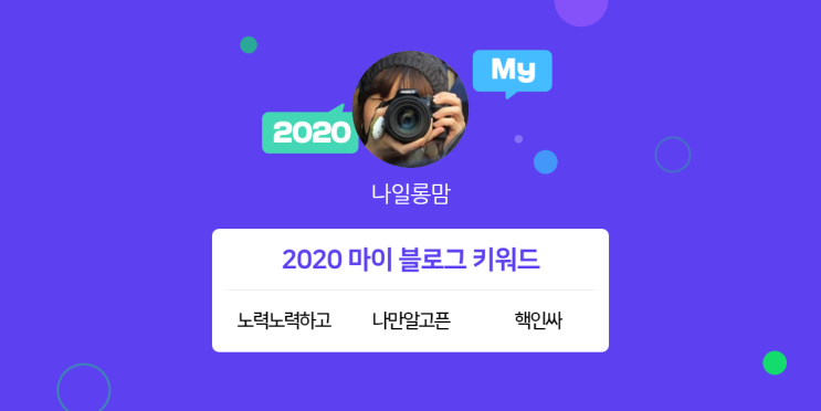  [2020 마이블로그 리포트] 한 눈에 보는 올해 내 블로그 데이터!