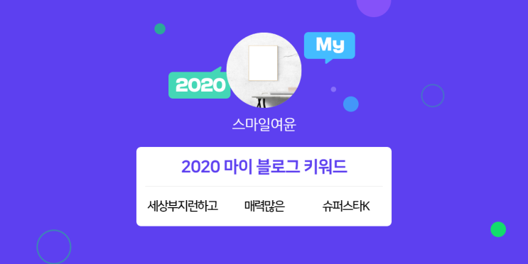 [2020 마이블로그 리포트] 한 눈에 보는 올해 내 블로그 데이터!