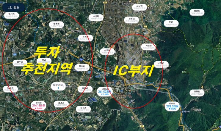  세종시 전의면 토지매매 정보!!