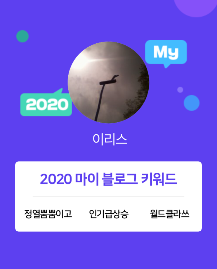 [2020 마이블로그 리포트] 한 눈에 보는 올해 내 블로그 데이터!