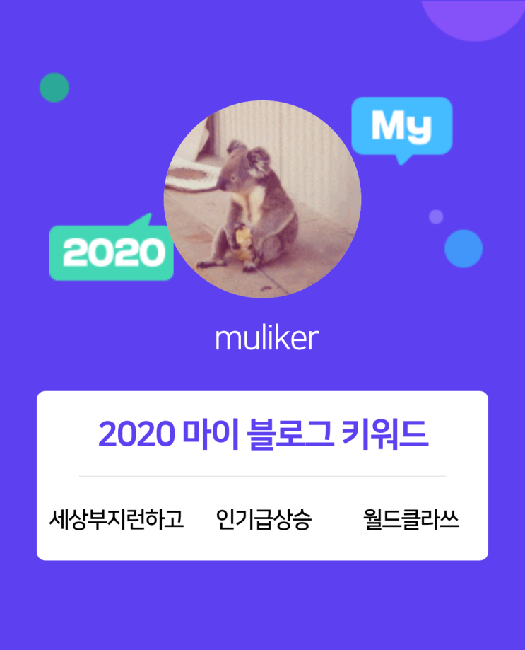  [2020 마이블로그 리포트] 한 눈에 보는 올해 내 블로그 데이터!