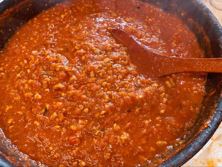  [레시피] 페이스트 없어도 토마토와 케찹만 있으면 토마토소스 완성