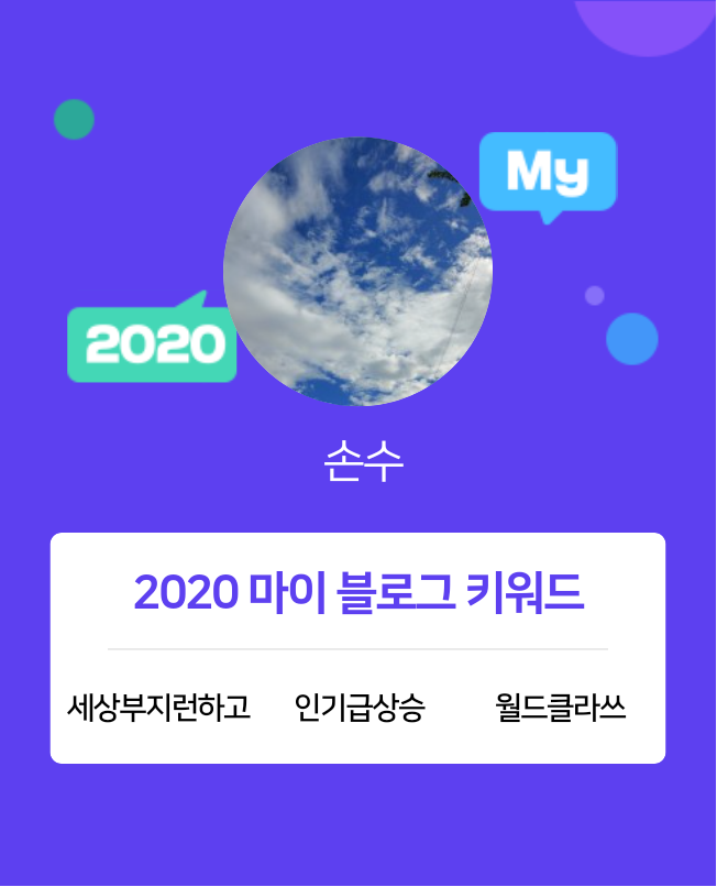  [2020 마이블로그 리포트] 한 눈에 보는 올해 내 블로그 데이터!