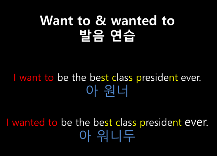  원어민 발음 습관대로 따라하기 그리고 미 대통령 취임식 인싸 되기 (feat. want to, wanted to 연습)