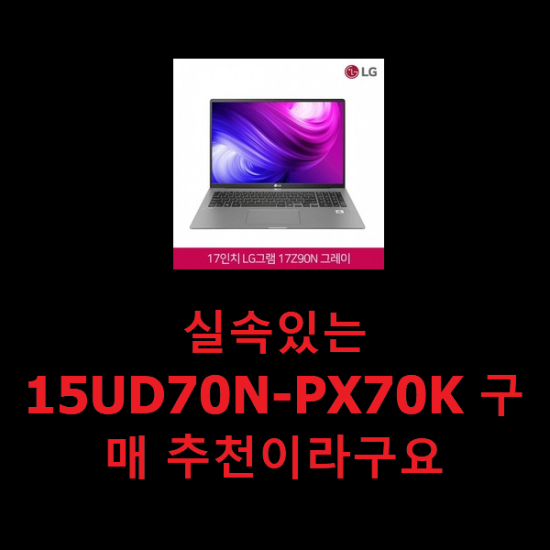 실속있는 15UD70N-PX70K 구매 추천이라구요