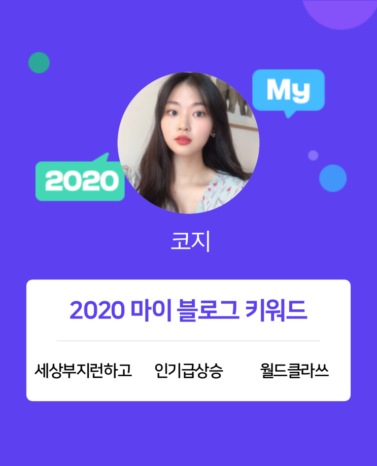  [2020 마이블로그 리포트] 한 눈에 보는 올해 내 블로그 데이터!