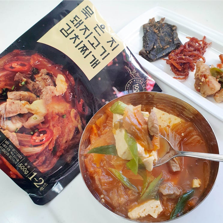  요리 똥손도 할수있는 간편요리 밀키트 묵은지돼지고기김치찌개(푸드에이블)