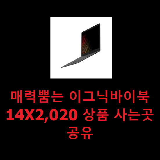 매력뿜는 이그닉바이북14X2,020 상품 사는곳 공유