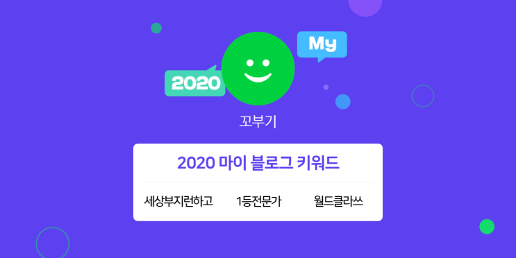 [2020 마이블로그 리포트] 한 눈에 보는 올해 내 블로그 데이터!