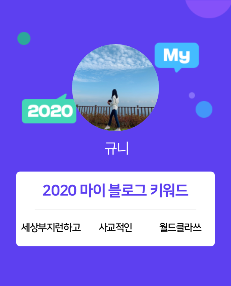  [2020 마이블로그 리포트] 한 눈에 보는 올해 내 블로그 데이터!