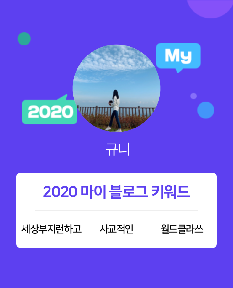 [2020 마이블로그 리포트] 한 눈에 보는 올해 내 블로그 데이터!