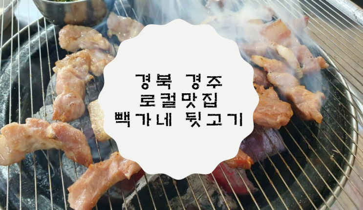  [경북 경주] 빽가네 뒷고기 / 로컬맛집