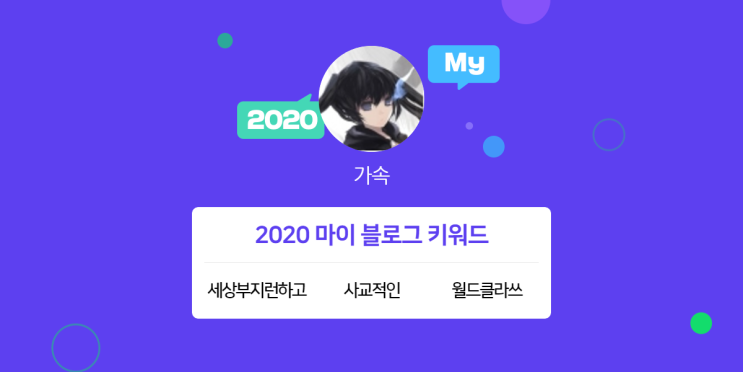  [2020 마이블로그 리포트] 한 눈에 보는 올해 내 블로그 데이터!