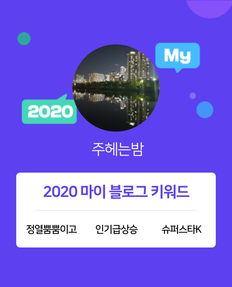 2020 마이블로그 리포트] 한 눈에 보는 올해 내 블로그 데이터! : 네이버 블로그
