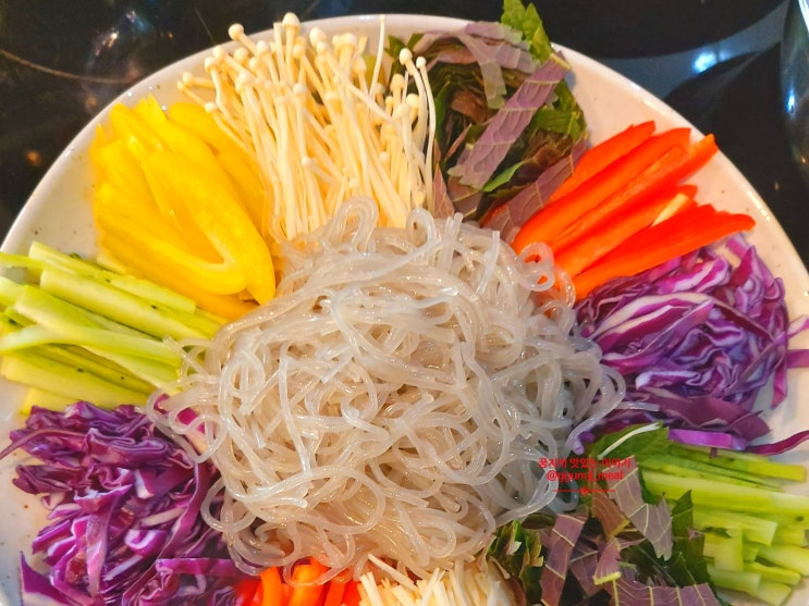  채소 요리 냉잡채 레시피 / 잡채 당면 불리기 삶기