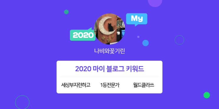  [2020 마이블로그 리포트] 한 눈에 보는 올해 내 블로그 데이터!