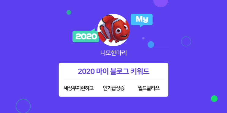 [2020 마이블로그 리포트] 한 눈에 보는 올해 내 블로그 데이터!