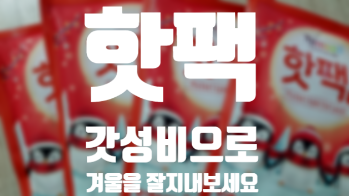  휴대용핫팩으로 올 겨울 잘 지내보기