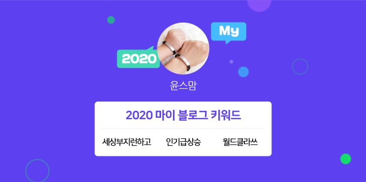 [2020 마이블로그 리포트] 한 눈에 보는 올해 내 블로그 데이터!