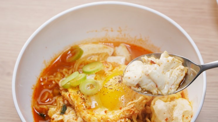  순두부열라면 레시피