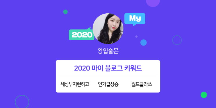 [2020 마이블로그 리포트] 한 눈에 보는 올해 내 블로그 데이터!