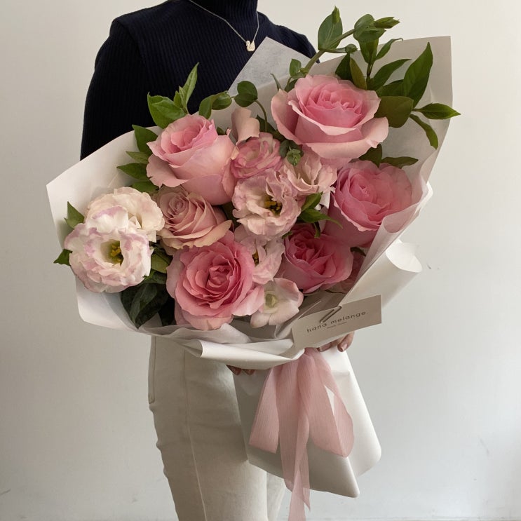 문정동 꽃집 : 러블리 그 자체인 핑크 꽃다발 [하나멜란지]