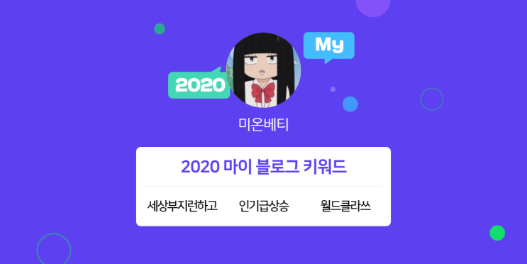  [2020 마이블로그 리포트] 한 눈에 보는 올해 내 블로그 데이터!