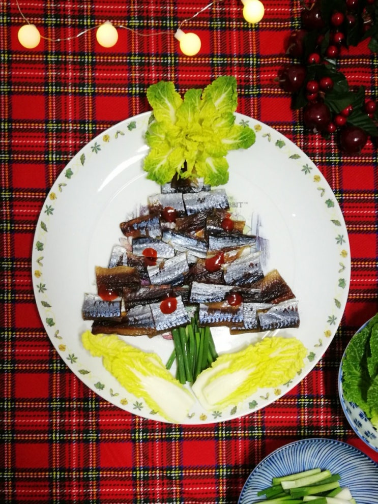 포항 구룡포 과메기 맛있게 먹는 법 크리스마스 트리 플레이팅