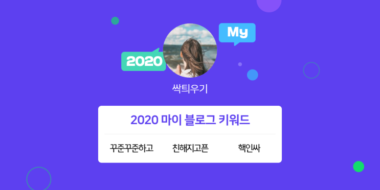  [2020 마이블로그 리포트] 한 눈에 보는 올해 내 블로그 데이터!