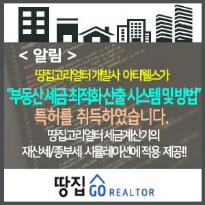  땅집고리얼터 개발사 아티웰스가 "부동산세금 최적화 산출 시스템 및 방법" 특허를 취득하였습니다.