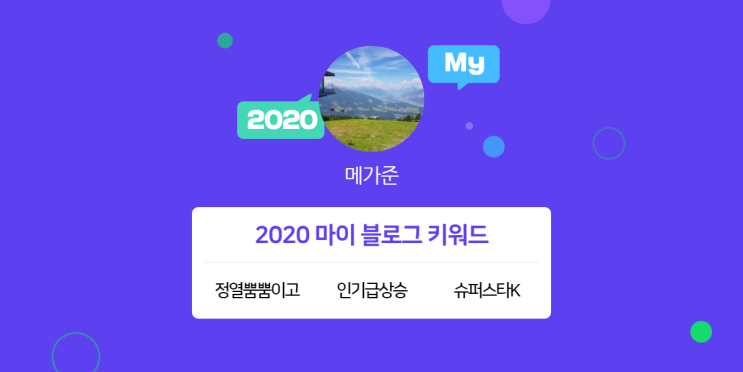  [2020 마이블로그 리포트] 한 눈에 보는 올해 내 블로그 데이터!