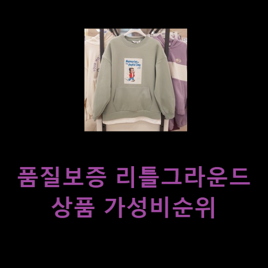  품질보증 리틀그라운드 상품 가성비순위