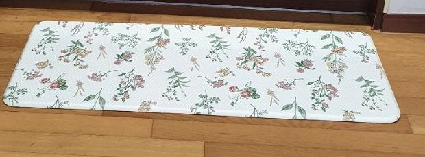  층간소음 매트완화 데코뷰 플렌플라워 양면쿠션 주방매트