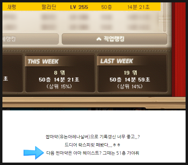 141. 3.3 팔라딘 무릉 51층 달성! (참고영상, 스펙) : 네이버 블로그 141. 3.3 팔라딘 무릉 51층 달성! (참고영상, 스펙) : 네이버 블로그