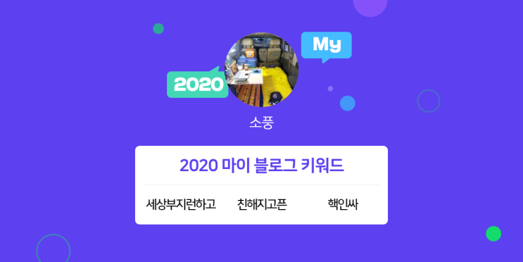  [2020 마이블로그 리포트] 한 눈에 보는 올해 내 블로그 데이터!