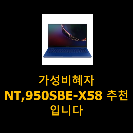 가성비혜자 NT,950SBE-X58 추천입니다