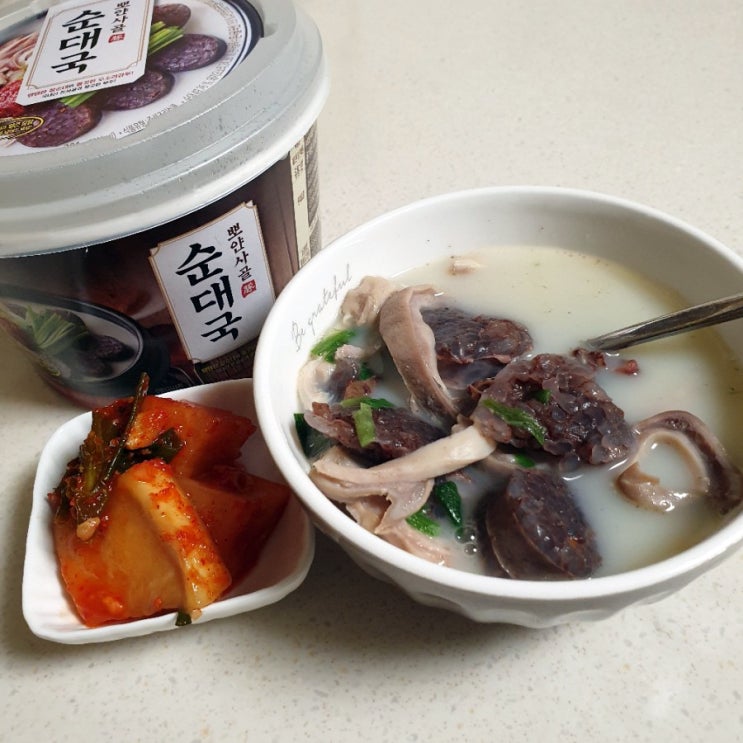  CU덕후  CU 편의점 신상 뽀얀사골순대국 후기
