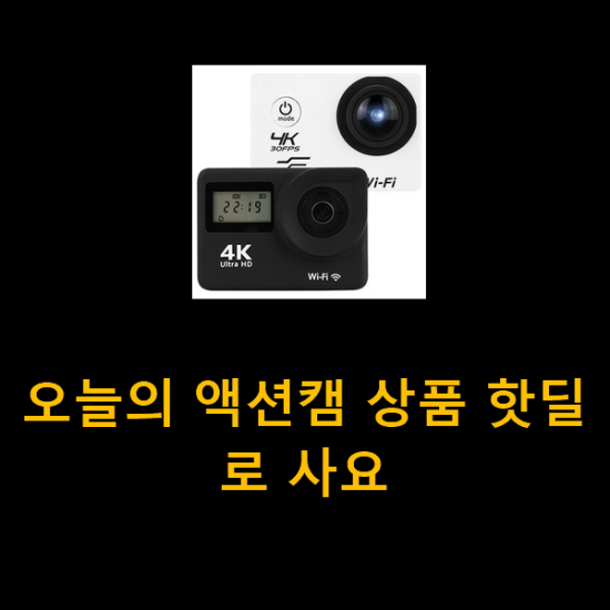  오늘의 액션캠 상품 핫딜로 사요